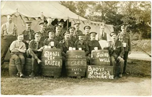 Formed Collection: A uniformed group of soldier entertainers - The Glee Party