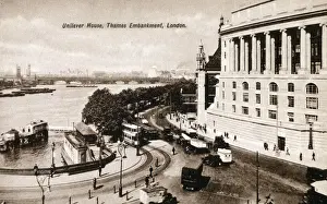 Tramlines Prints: Unilever House, Thames Embankment, London