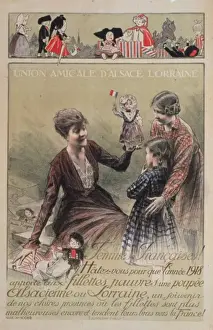 Femmes Prints: Union amicale d Alsace Lorraine. Femmes francaises! Hatez-vo