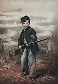Clem Prints: Union drummer boy John Clem at Point Lookout, Tennessee