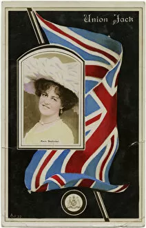 Union Jack Flag - Marie Studholme portrait (inset)