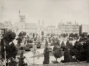 Place Of Worship Prints: Union Square San Francisco, California, Geary Street