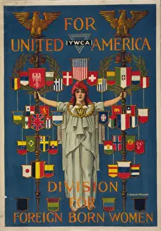 Ywca Prints: For united America, YWCA division for foreign born women