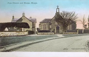 Free Collection: United Free Church and Manse, Meigle, Scotland