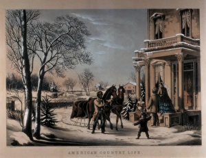 Lithographies Collection: United States (19th c). American country life