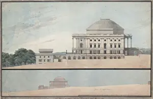 United States Capitol, Washington, DC South elevation with p