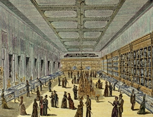 Bourgeoisie Collection: United States. Cincinnati. Jewellery. Inside view. 1876