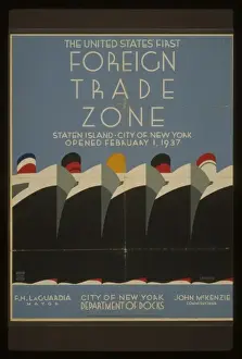 Staten Prints: The United States first foreign trade zone Staten Island, C