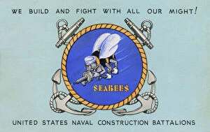 Images Dated 3rd August 2015: United States Naval Construction Battalions - Seabees