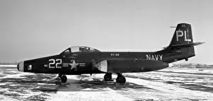 Mcdonnell Prints: United States Navy - McDonnell F2H-2P Banshee 125683