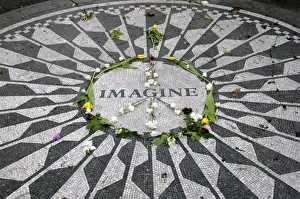 United States. New York. Central Park. Strawberry Fields. Me