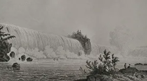Cascade Prints: United States. Niagara Falls - Milbert