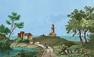 Continent Prints: United States. View from Lake Erie (Great Lakes)