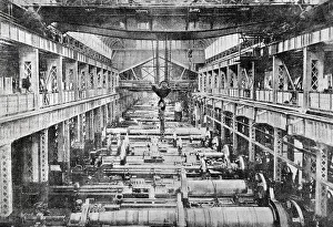 Cannons Prints: United States, Washington. Cannon factory