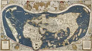Belonging Prints: Universal Map, belonging to the work Cosmographiae