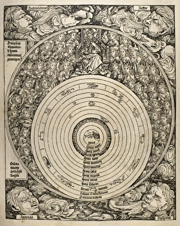 Images Dated 20th September 2016: The universe with planets, zodiac signs and all the