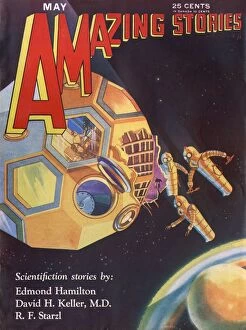 Sci Fi Magazine covers Collection: The Universe Wreckers, Amazing Stories Scifi Magazine Cover