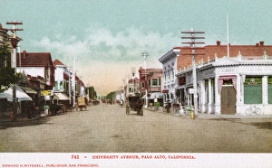 Images Dated 21st July 2017: University Avenue, Palo Alto, Santa Clara, California, USA