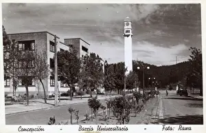 Campanile Prints: University district, Concepcion, Chile, South America