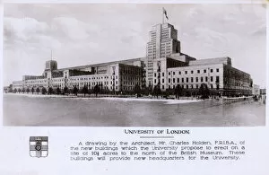 University of London - Plans of the new buildings - Holden