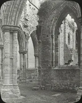 Abbeys Prints: Unknown Abbey Ruins - Gothic Arches (interior)