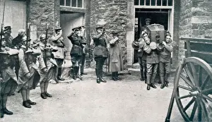 The Unknown British Warrior begins his homeward journey from France to be buried in