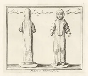 Ridolfino Venuti Prints: Unknown Etruscan god in long tunic and hood