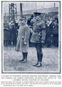 Boulogne Prints: Unknown Warrior - Homeward in Boulogne 1920