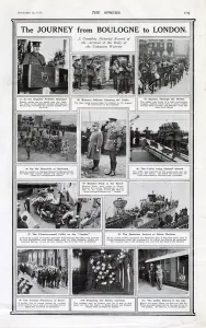Boulogne Collection: Unknown warrior - journey from Boulogne to London 1920