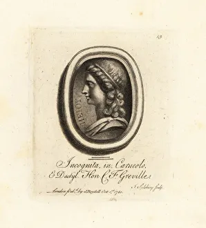 Antiquarian Prints: Unknown woman, perhaps the Lemnian Athena