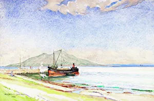 Sevenoaks Prints: Unloading coal at Lamlash Old Pier, Isle of Arran, Scotland