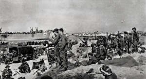Beaches Collection: Unloading Supplies in Normandy; Second World War, 1944