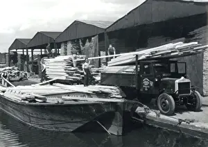 Unloading Timber 1930S