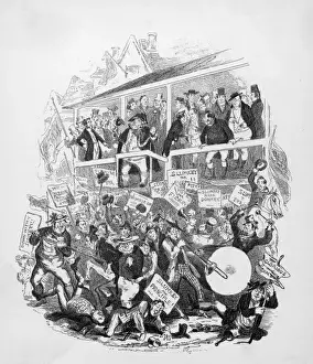 Trombone Prints: Unruly Crowd at Hustings