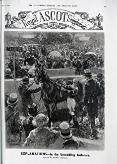 Ascot Prints: Unsaddling Enclosure at Ascot