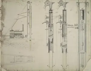 Bridgewater Prints: Untitled, steam pile driving machinery