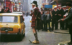 Images Dated 23rd January 2017: Unusually dressed man in Carnaby Street, 1960s