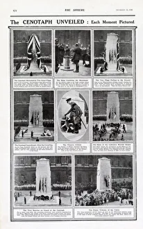 Images Dated 6th November 2020: Unveiled Cenotaph, War Memorial 1920