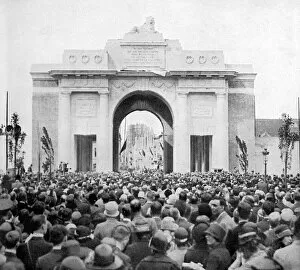 Images Dated 21st March 2012: Unveiling of the Menin Gate
