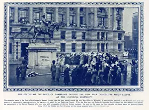 Unveiling statue of Duke of Cambridge - New War Office