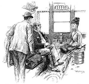 Unwelcoming passengers in train compartment