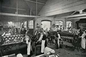Chesterfield Collection: Upholsterers at work, C V Smith factory, London