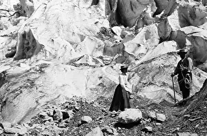 Climber Prints: On the Upper Glacier, Grindelwald, Switzerland
