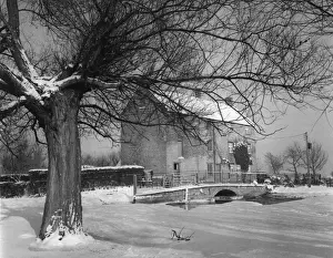 Upton Prints: Upton Mill Snow Scene