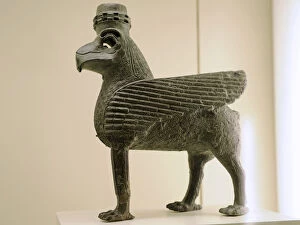 Images Dated 16th January 2012: Urartu civilization. Bronze Sphinx. From Tushpa or Toprakkal