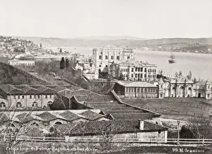 Cityscape Prints: urkey, Constantinople, Istanbul - Dolmabahce Palace