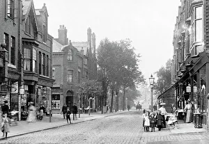Manchester Prints: Urmston Station Road early 1900s
