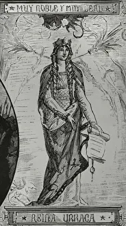 Chronicle Prints: Urraca of Zamora (1033-1101). Infanta of Leon