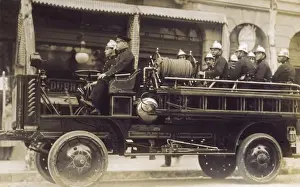 Emergency Prints: Uruguay - Montevideo Fire Department and their engine