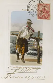 Palenque Prints: Uruguay - Palenque Gaucho by J M Blanes